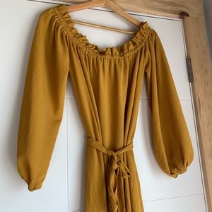 Vici Dolls off the shoulder maxi dress